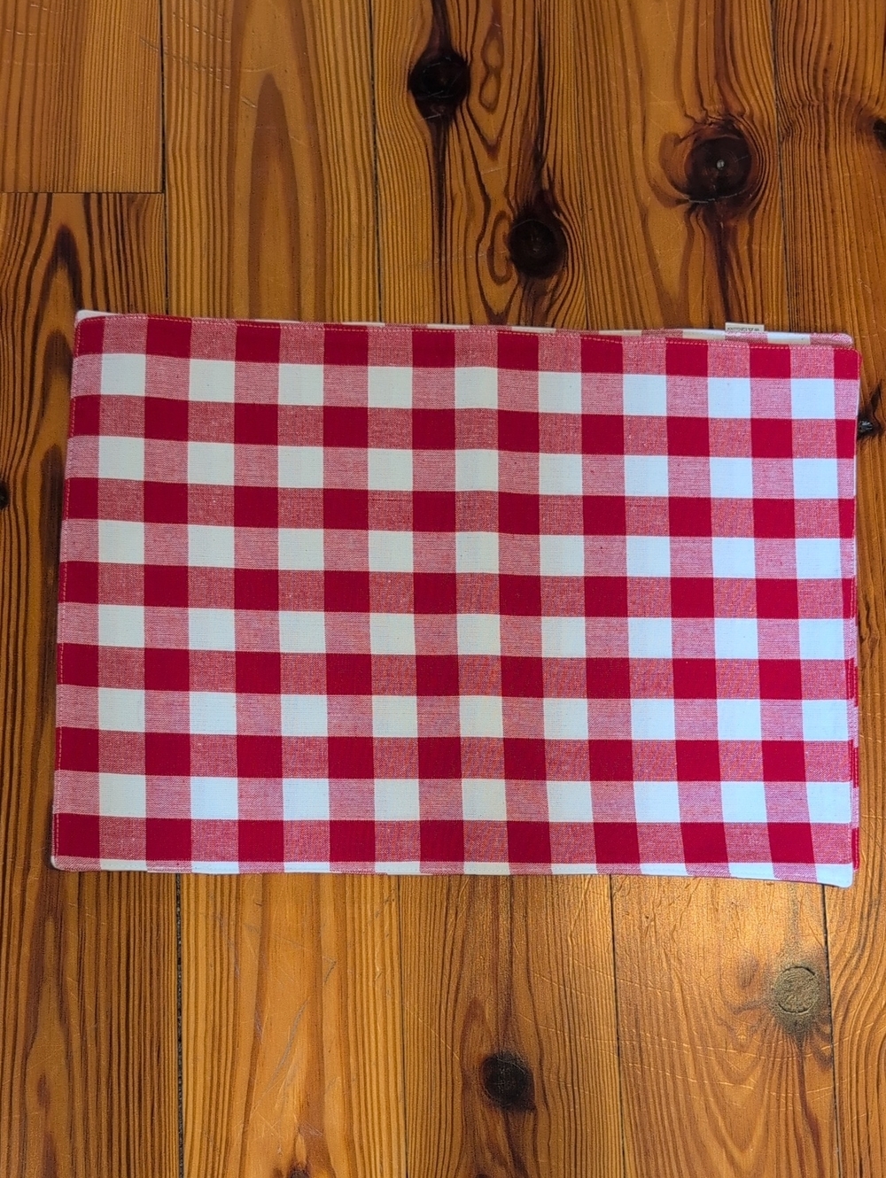 Red Buffalo Check Cotton Placemats Set of 4 Made In India Cottagecore Americana
